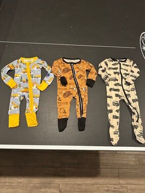 NWOT/GUC baby boys 0/3 & 6-9 bamboo pjs